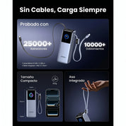 UGREEN Nexode 25000mAh 200W - power bank con cable integrado