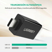 UGREEN US173 - adaptador USB-C a USB-A 3.0 5Gbps