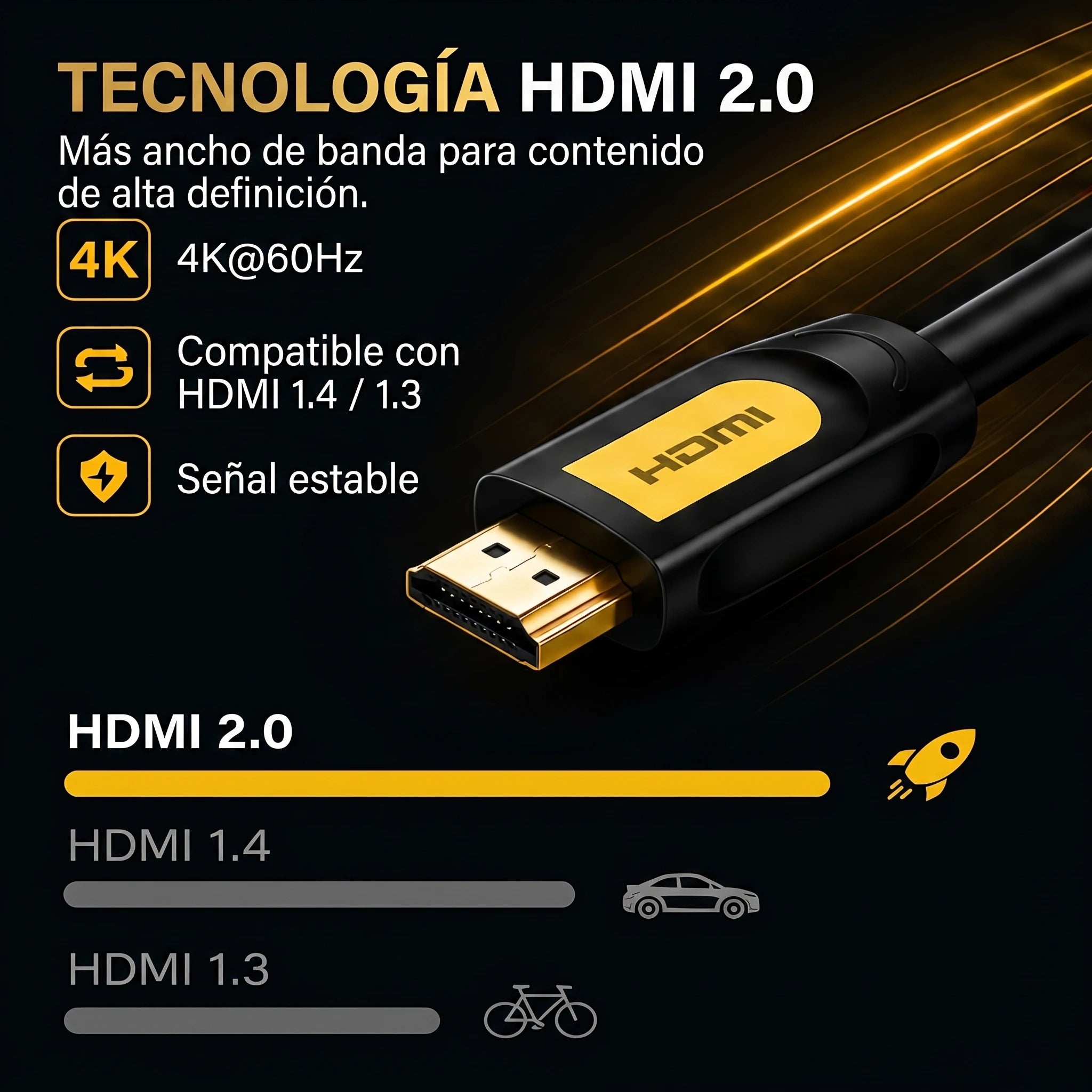 UGREEN HD101 - cable HDMI 2.0 2M 4K 60Hz