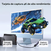 UGREEN Capturadora De Video HDMI A USB-C Y USB-A 2K 30Hz