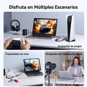 UGREEN Capturadora De Video HDMI A USB-C Y USB-A 2K 30Hz