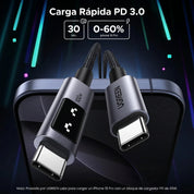 UGREEN L509 - cable USB-C a USB-C 3M 100W 5A