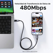 UGREEN L509 - cable USB-C a USB-C 3M 100W 5A