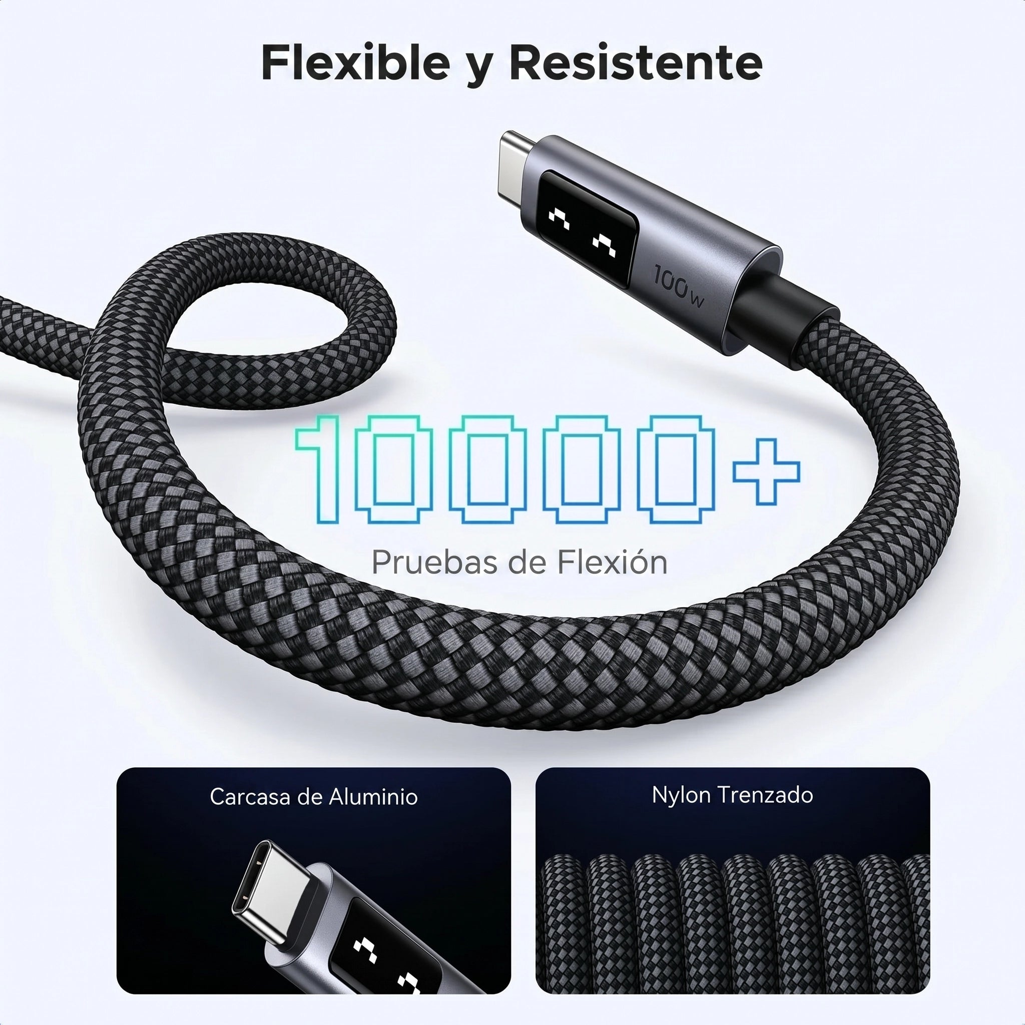 UGREEN L509 - cable USB-C a USB-C 3M 100W 5A