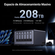 UGREEN NASync DXP6800 Pro - NAS 6 bahías 196TB 10GbE