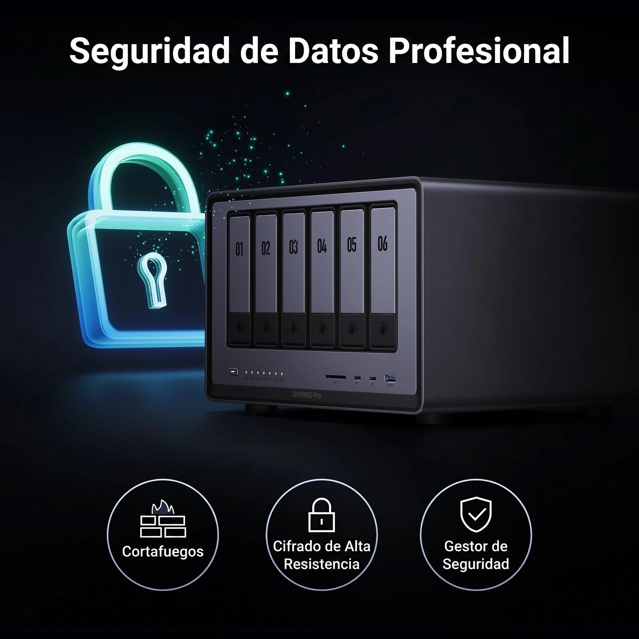 UGREEN NASync DXP6800 Pro - NAS 6 bahías 196TB 10GbE