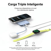 UGREEN MagFlow Air Power Bank 10000mAh Qi2 15W - con cable USB-C - Blue