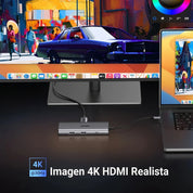 UGREEN CM498 - hub USB-C 7 en 1 HDMI 4K 60Hz