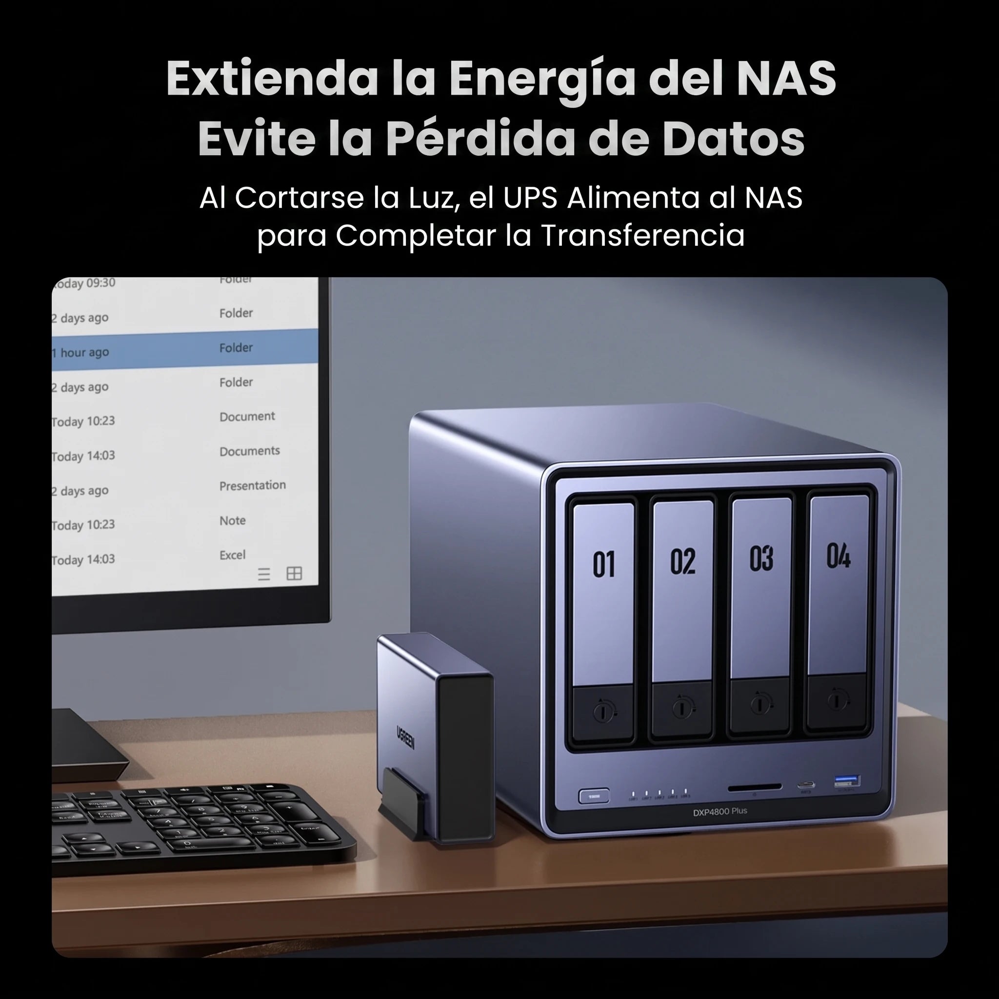 UGREEN US3000 UPS DC 120W - Sistema de Alimentación Ininterrumpida para NAS
