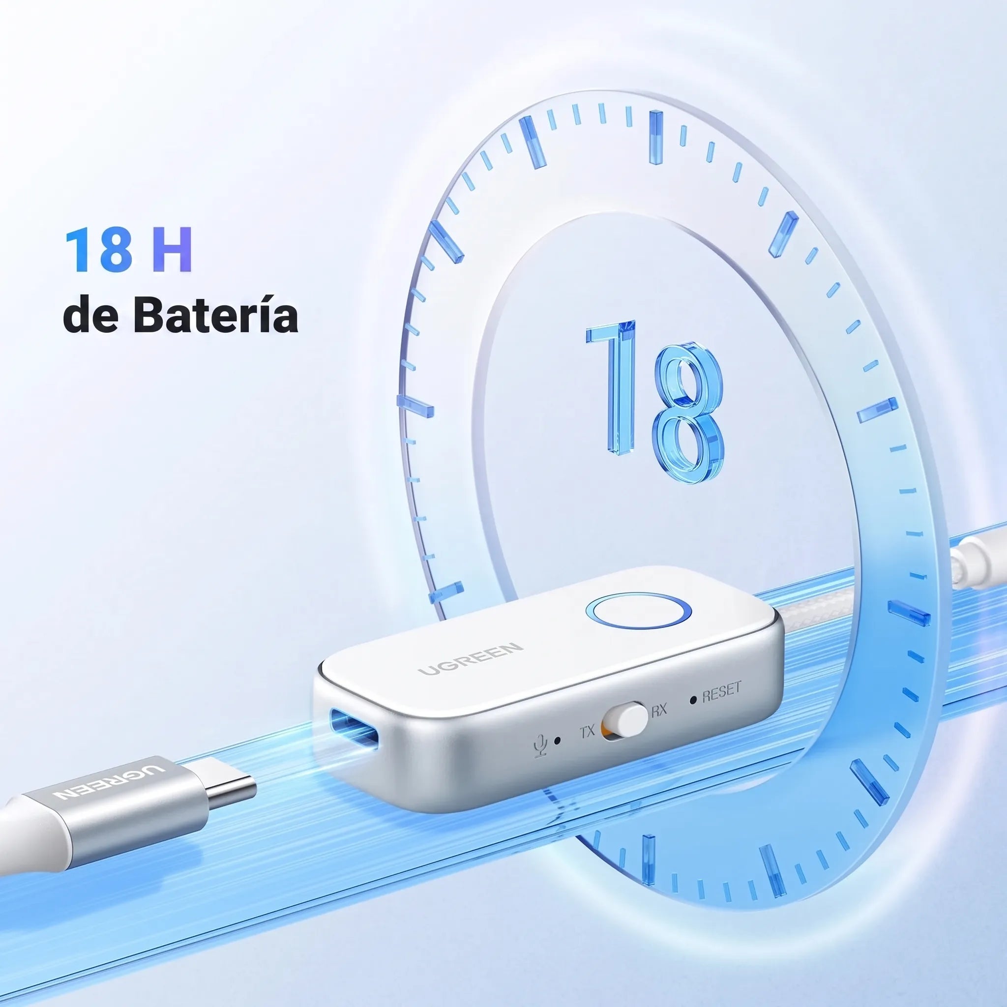 UGREEN CM872 - transmisor Bluetooth 5.4 AUX