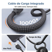 UGREEN MagFlow Air Power Bank 10000mAh Qi2 15W - con cable USB-C - Gray