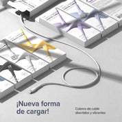 Ringke Pastel Cable - cable USB-A a USB-C 2M 12W Blanco