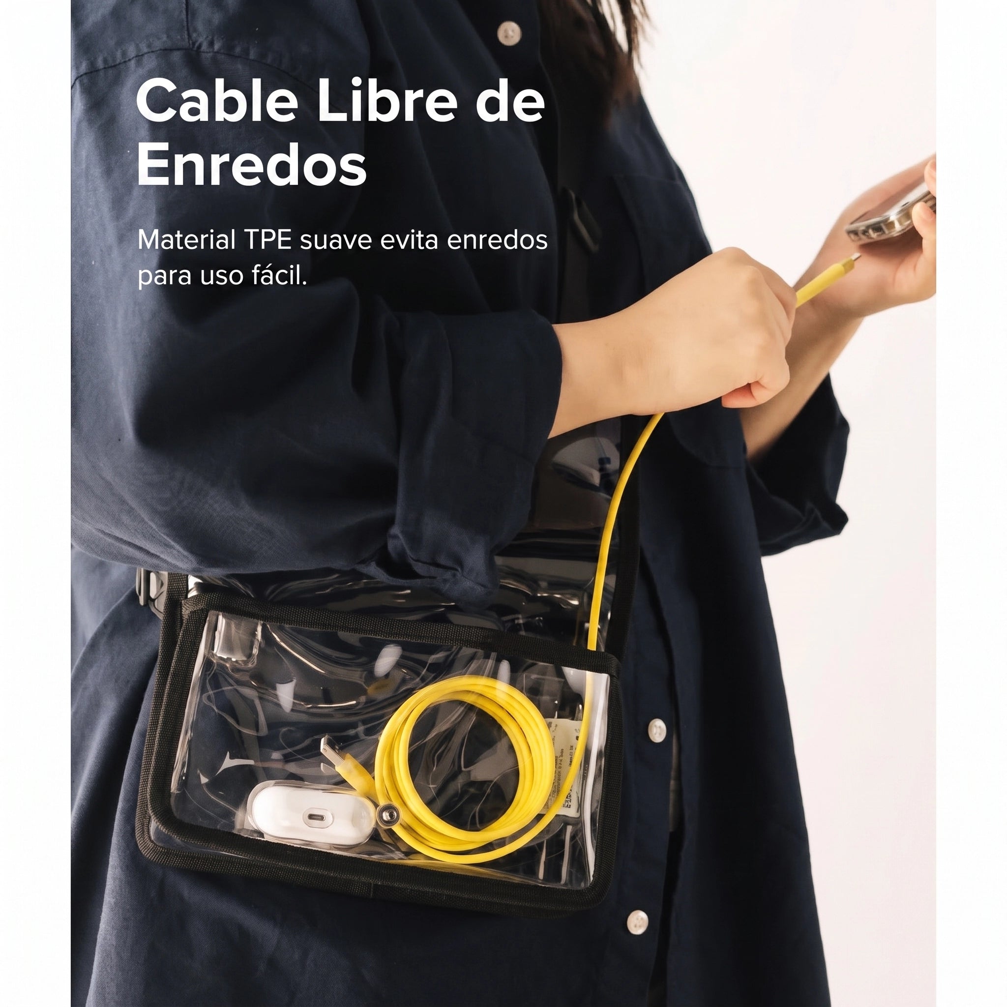 Ringke Pastel Cable - cable USB-A a USB-C 2M 12W - Amarillo