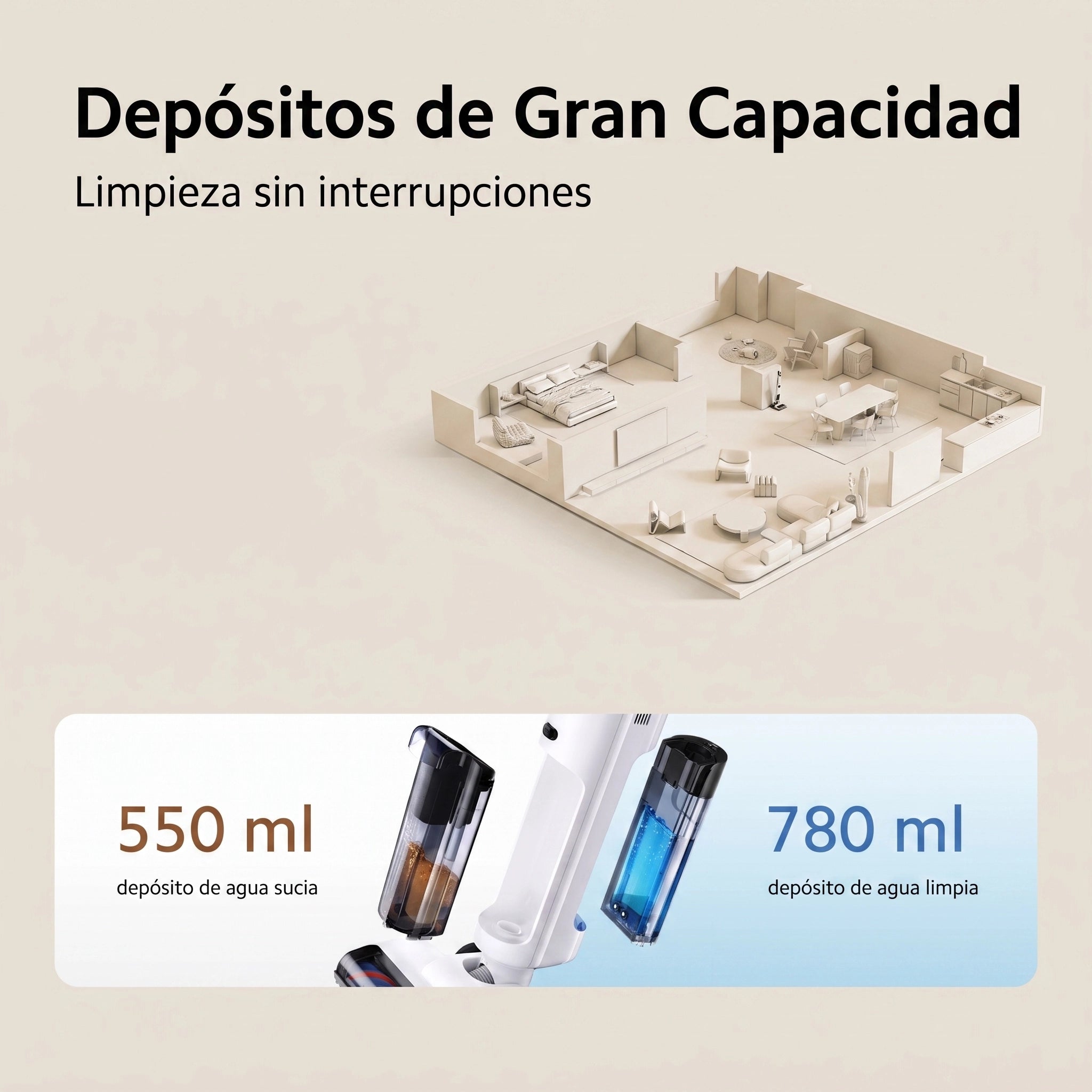 Xiaomi Truclean W20 Wet Dry Vacuum - Aspiradora En Seco Y Húmedo Con Autolimpieza