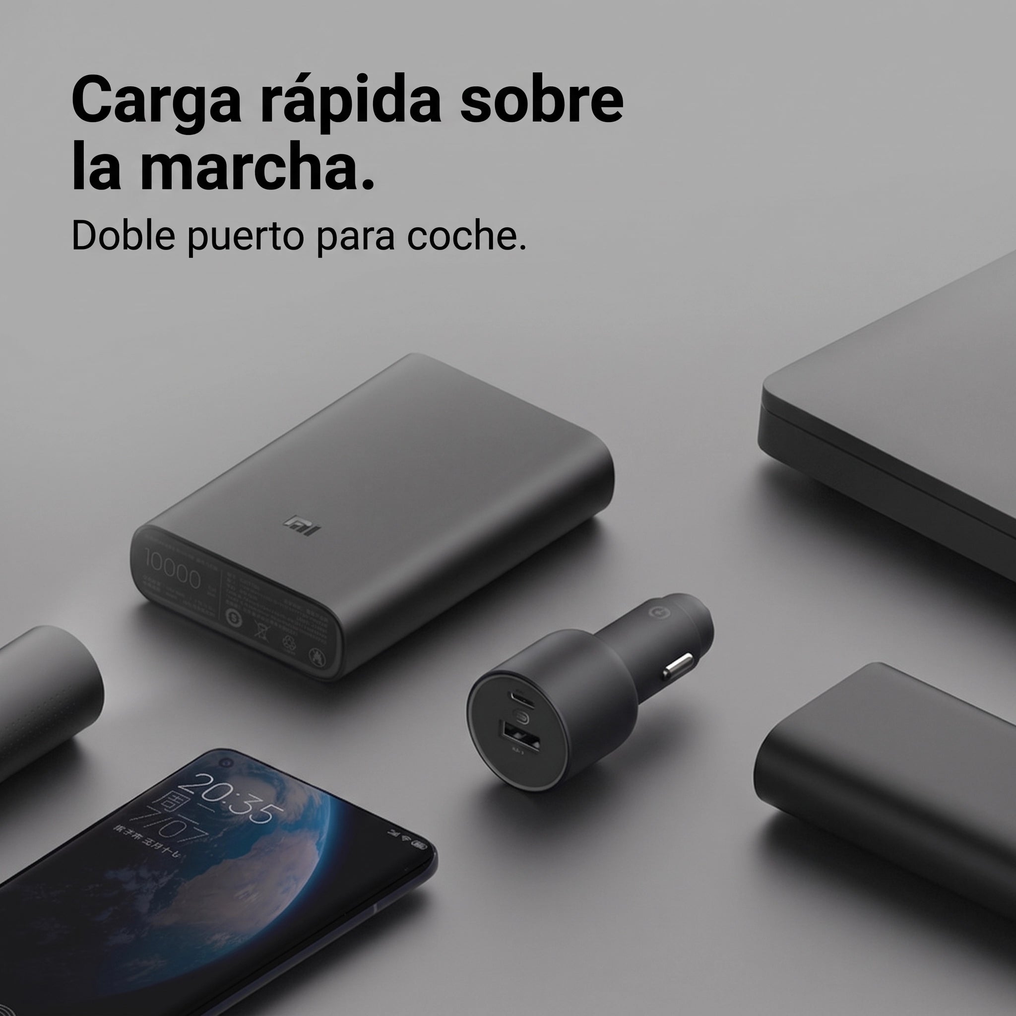 Xiaomi Car Charger 1A1C 100W - cargador para auto USB-C y USB-A