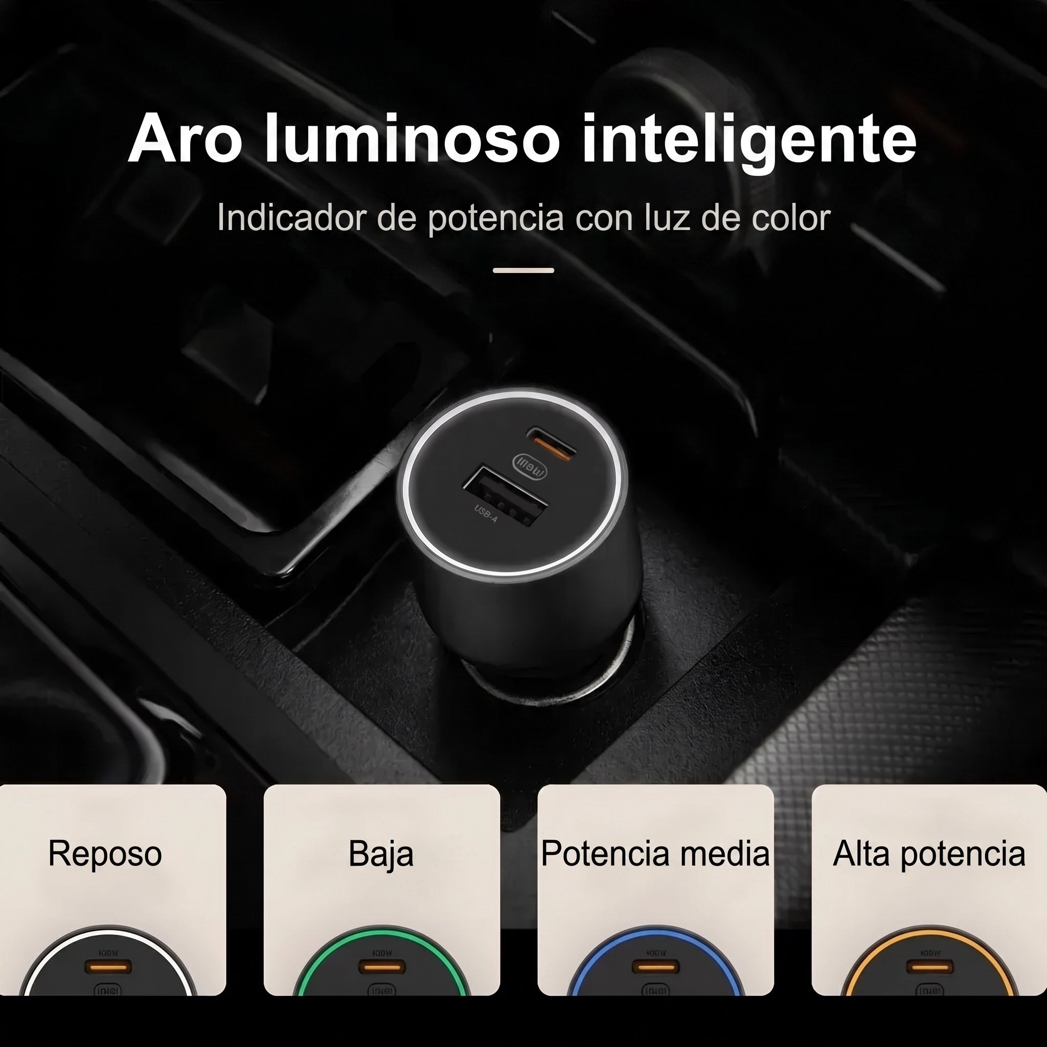 Xiaomi Car Charger 1A1C 100W - cargador para auto USB-C y USB-A