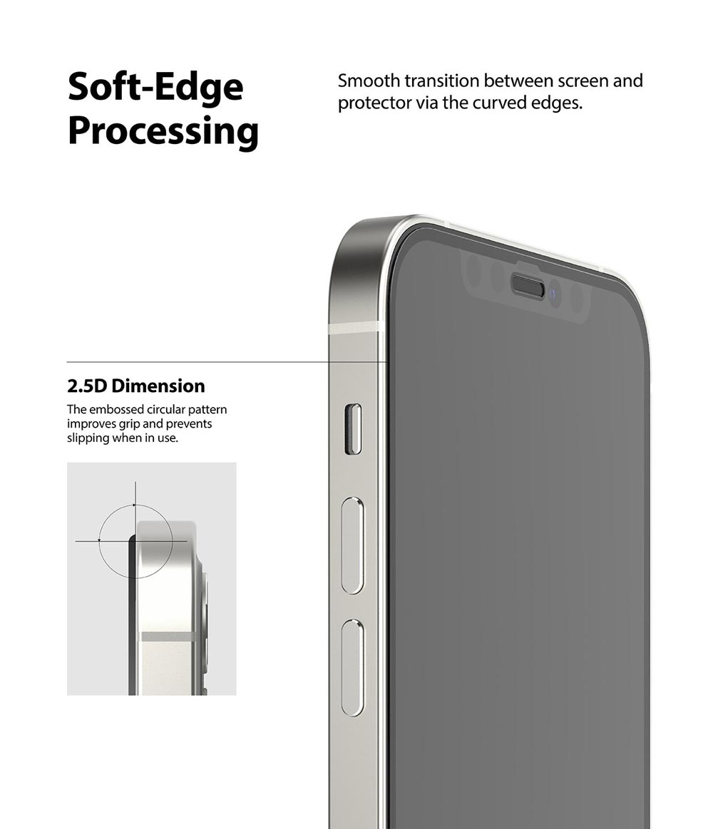 ID FULL COVER GLASS iPhone 12 Pro Max - Ringke - Protector de pantalla7 - 1 - 7 / GRIDI12PMDastore