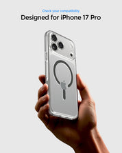 Case Spigen Crystal Hybrid iPhone 17 Pro (MagSafe) - Clear Graphite