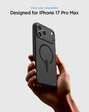 Case Spigen Crystal Hybrid iPhone 17 Pro Max (MagSafe) - Frost Black