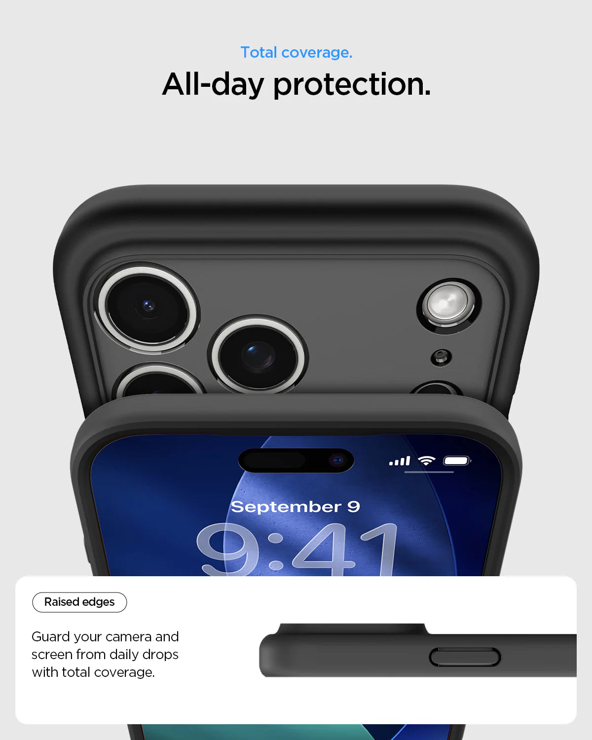 Case Spigen Crystal Hybrid iPhone 17 Pro Max (MagSafe) - Frost Black