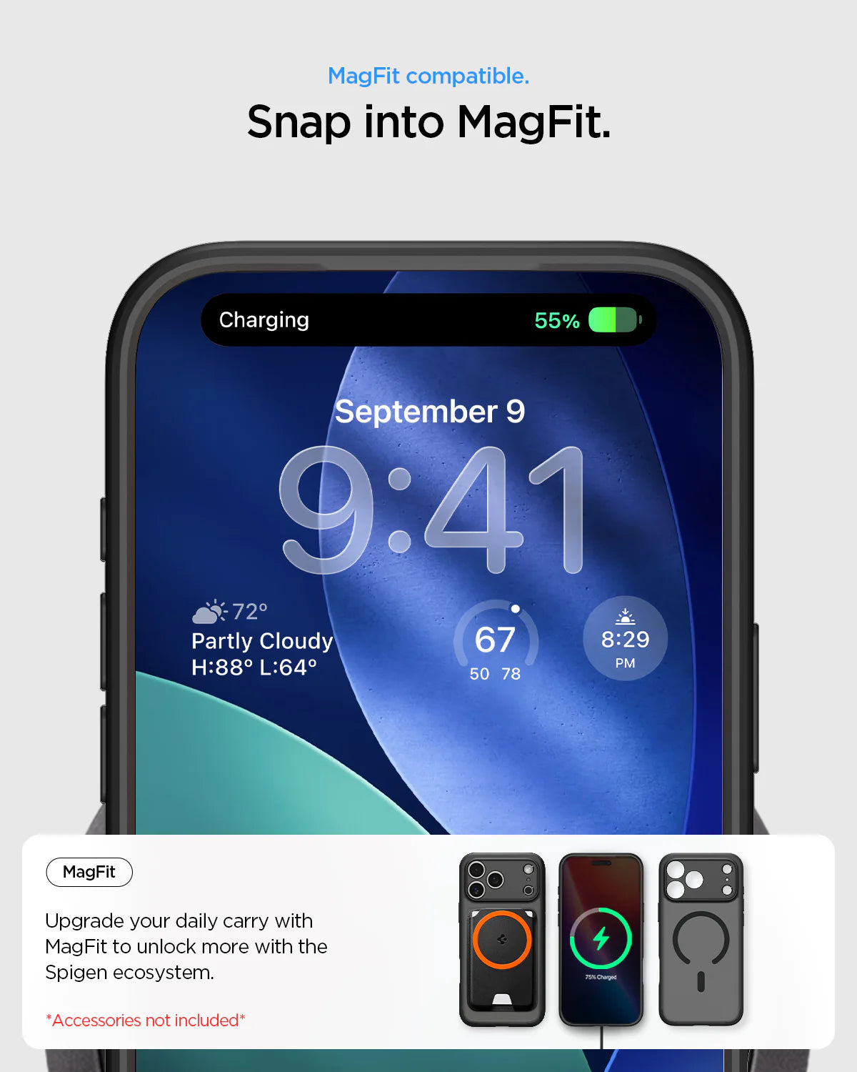 Case Spigen Crystal Hybrid iPhone 17 Pro Max (MagSafe) - Frost Black