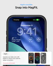 Case Spigen Crystal Hybrid iPhone 17 Pro Max (MagSafe) - Frost Black