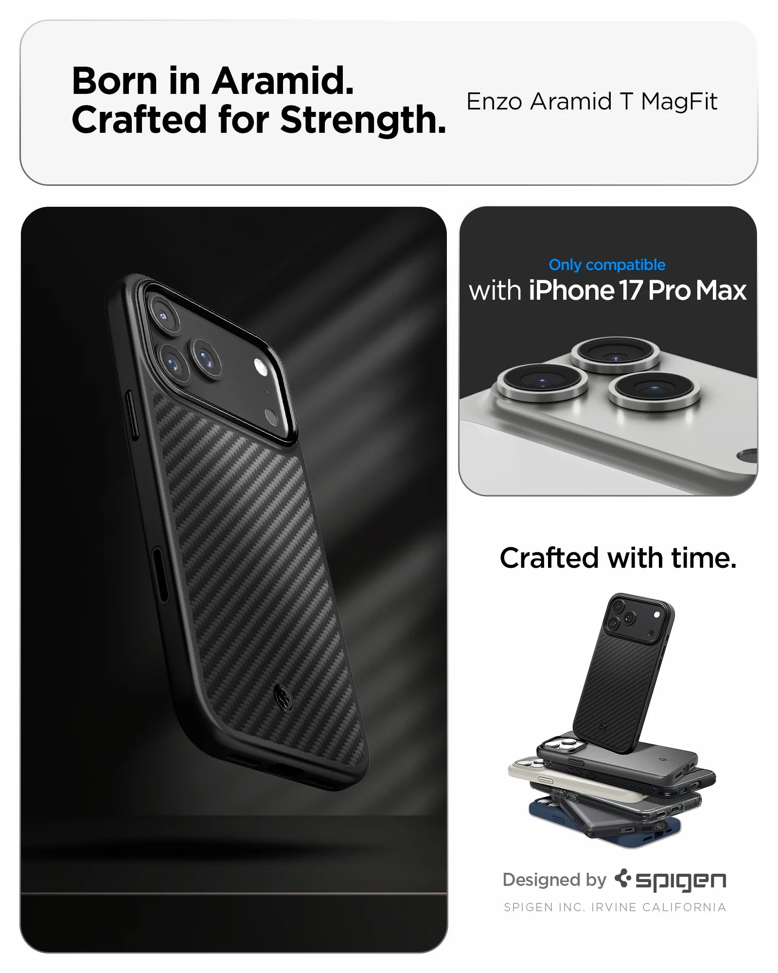 Case Spigen Enzo Aramid T iPhone 17 Pro Max (MagSafe)