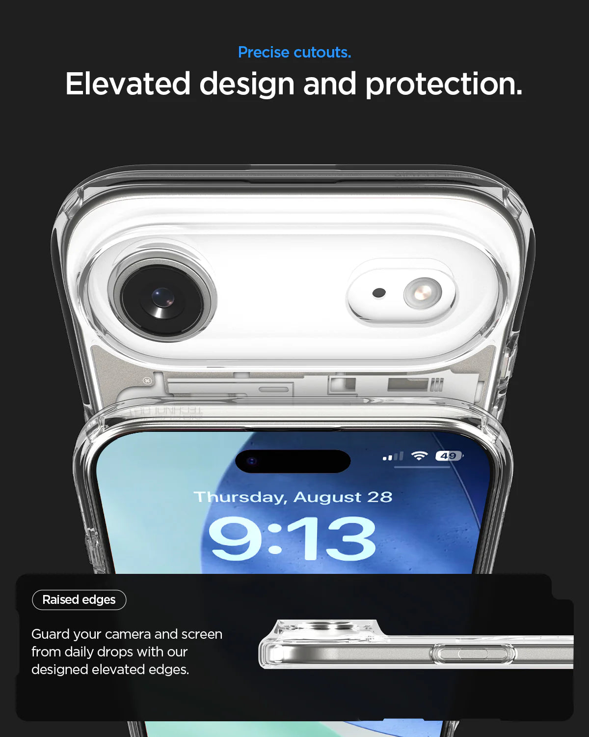 Case Spigen Ultra Hybrid Zero One Mag Fit iPhone 17 Air (MagSafe) - Natural Titanium