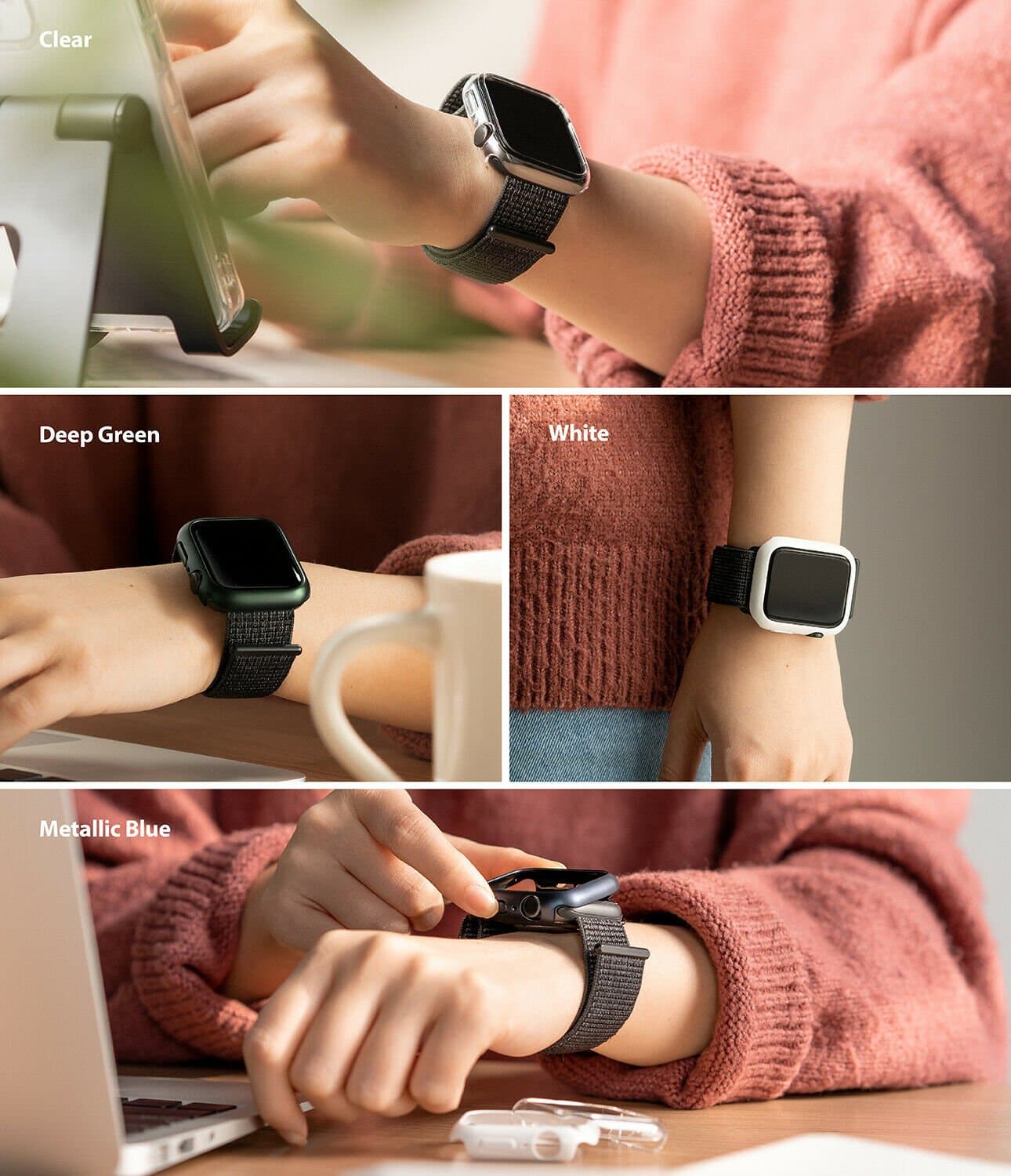 Case Ringke Slim Apple Watch 41MM Series 9, 8, 7 (2 PACK) - Ringke - Funda Apple Watch6 - 3 - 2 / CRSCAWS741MM - WDastore