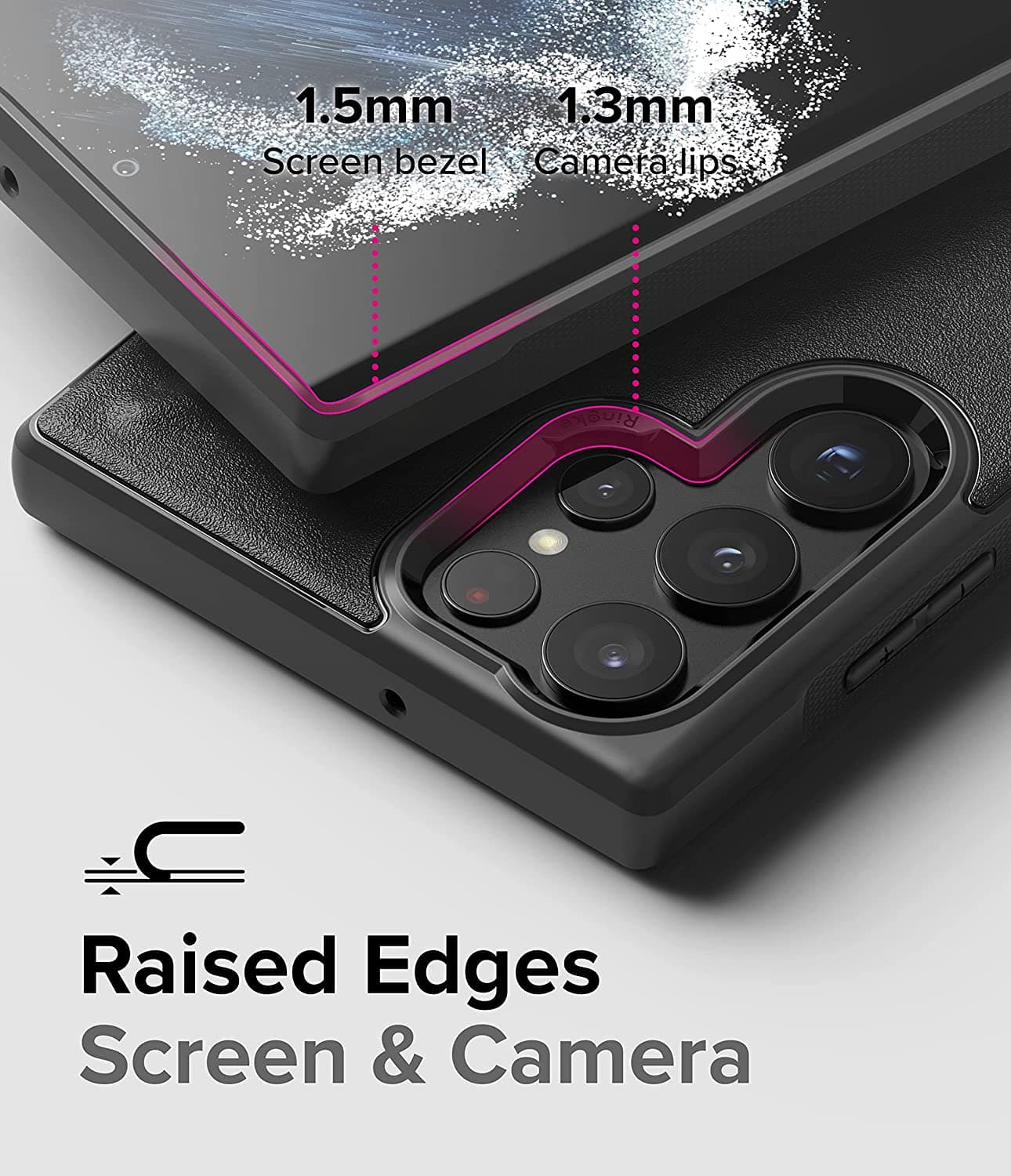 Case Ringke Onyx Galaxy S22 Ultra - Black - Ringke - Funda/ CROGS22U - BDastore