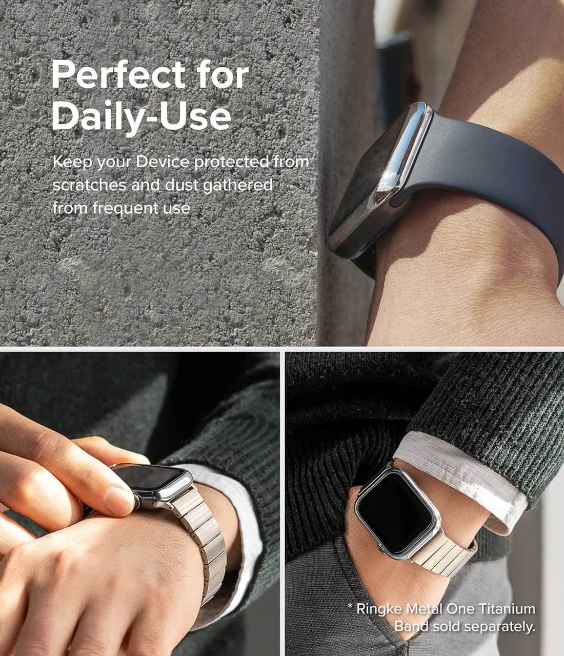 Case Ringke Bezel Styling Apple Watch 45MM Series 9, 8, 7 (Metal) - Ringke - Funda Apple Watch/ AW7 - 45 - 01Dastore