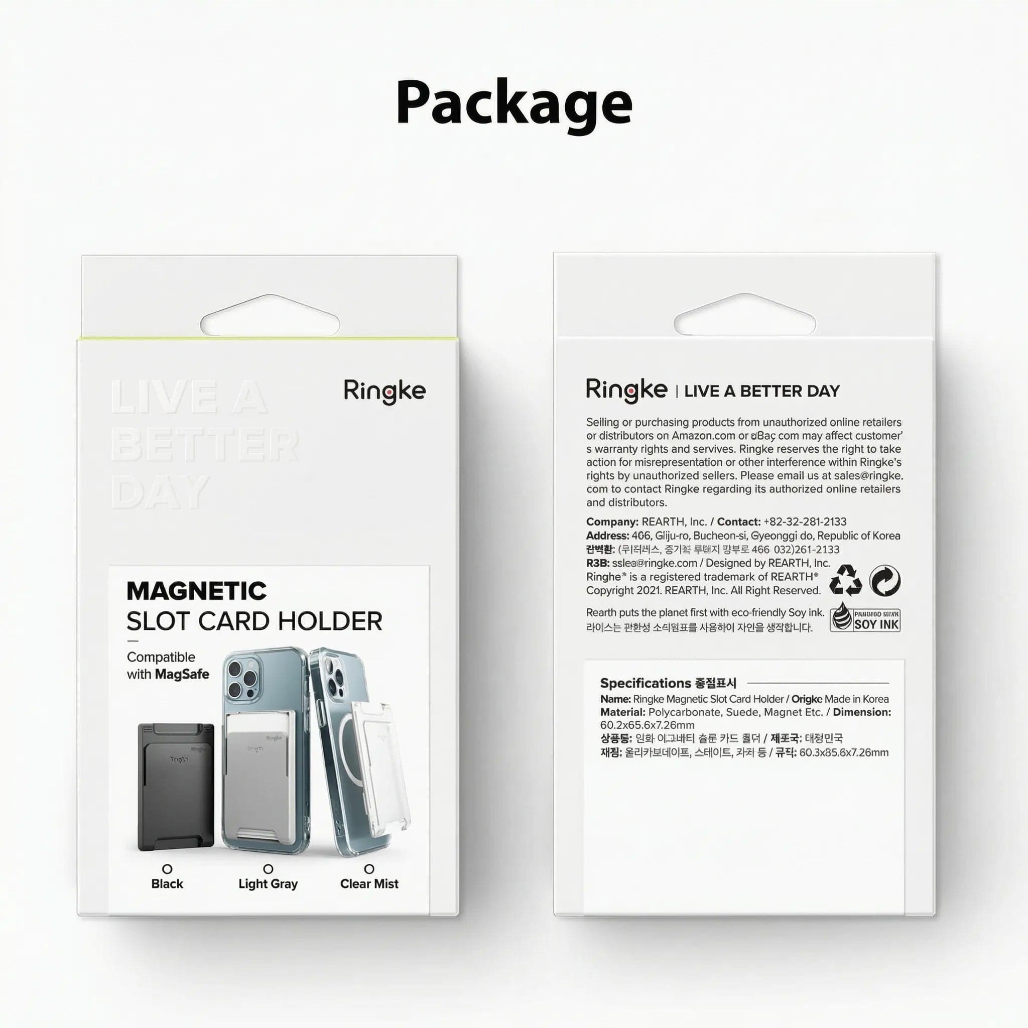 Tarjetero Ringke Card Holder Slot (Magsafe)