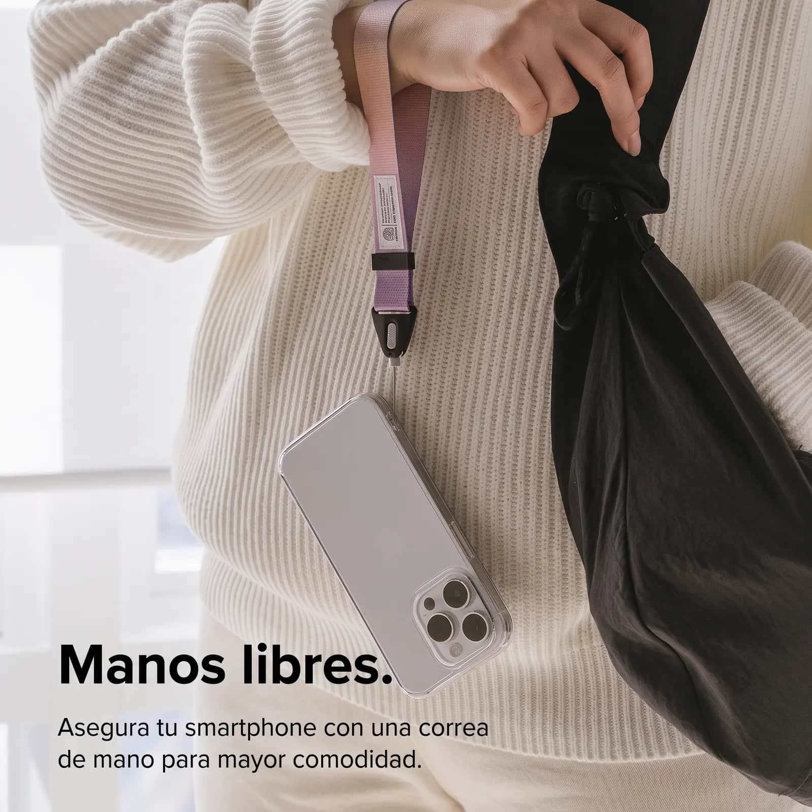Ringke Hand Strap Basic Correa para Celular Camo Black