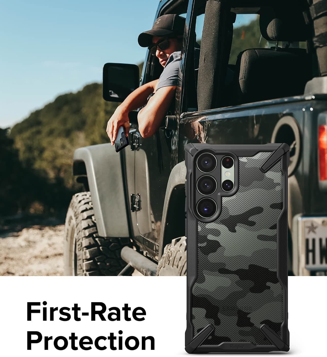 Case Ringke Fusion - X Design Galaxy S23 Ultra - Camo Black - Ringke - Funda1 - 1 - 9 / CRFXDGS23U - CMBCKDastore