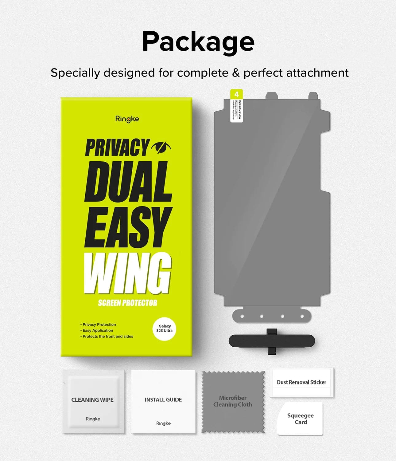 Mica de goma Ringke Anti Espía Dual Easy Galaxy S23 Ultra - Ringke - Protector de pantalla7 - 5 - 9 / GRDEAEGS23UDastore