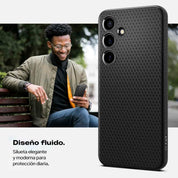Case Spigen Liquid Air Armor Galaxy S24 Plus - Matte Black - Spigen - Funda4 - 6 - 1 / CSLAGS24P - BCKDastore