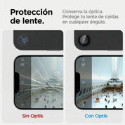Protector de Cámara Spigen Optik Pro Ez Fit iPhone 17e / iPhone 16e (2 Pack)