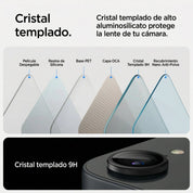 Protector de Cámara Spigen Optik Pro Ez Fit iPhone 17e / iPhone 16e (2 Pack)
