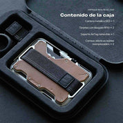 Smart Wallet Aulumu Stand Metal Leather (MagSafe) RFID