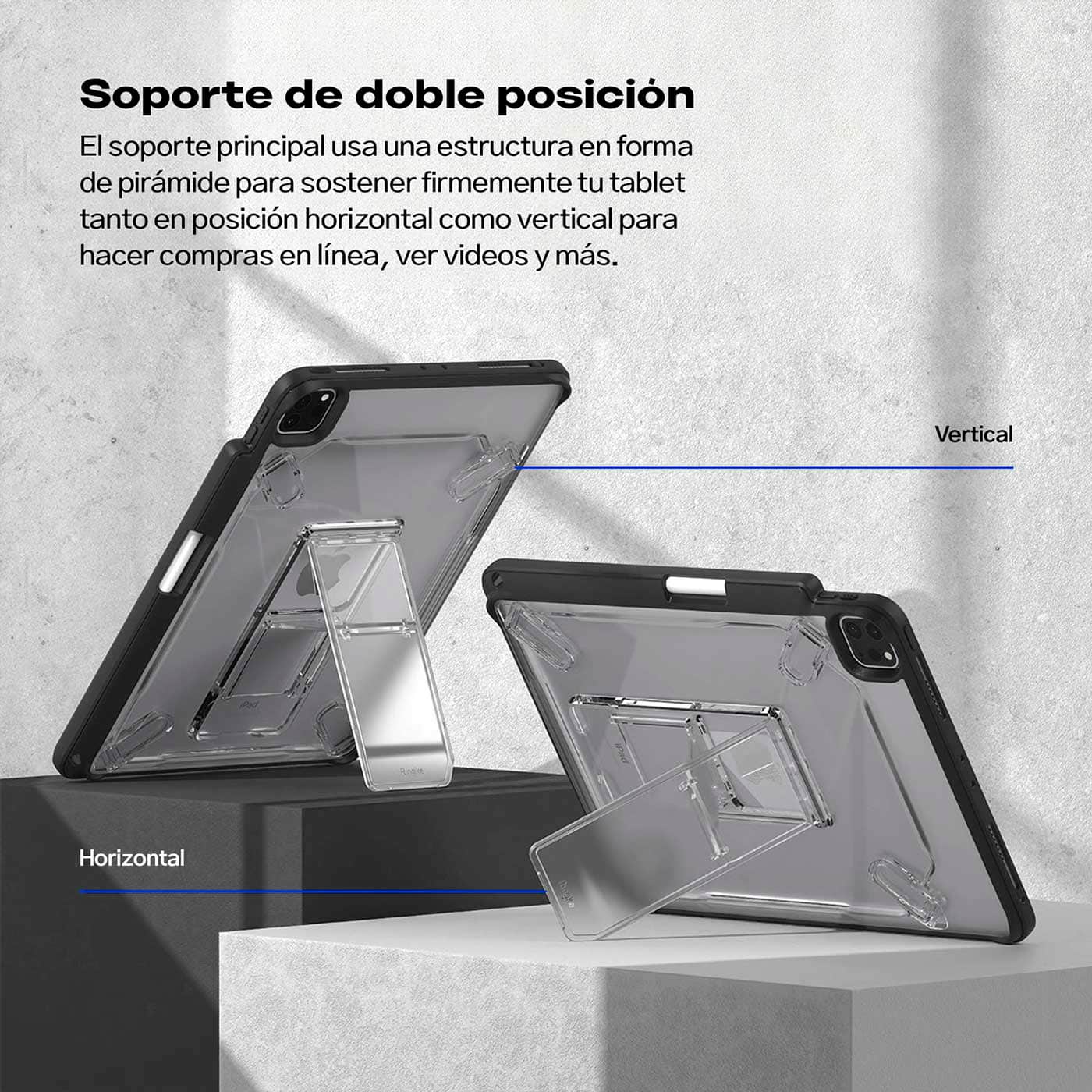 Case Ringke Fusion Sketch Stand iPad Pro 11" (4th, 3th, 2th, 1th) 2022/2021/2020/2018