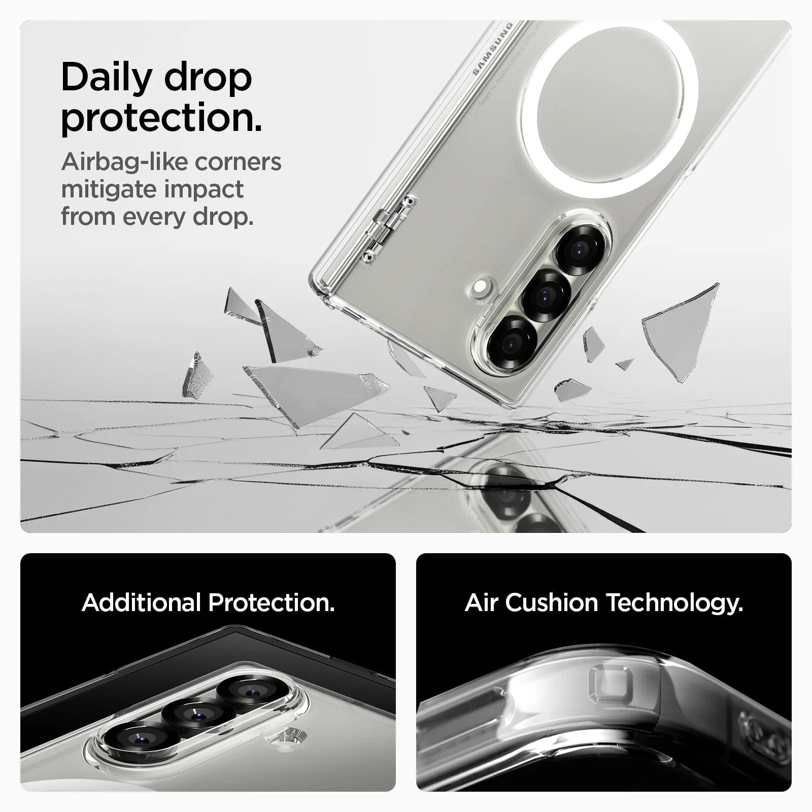 Case Spigen Crystal Hybrid Galaxy Z Fold 7 (MagSafe)