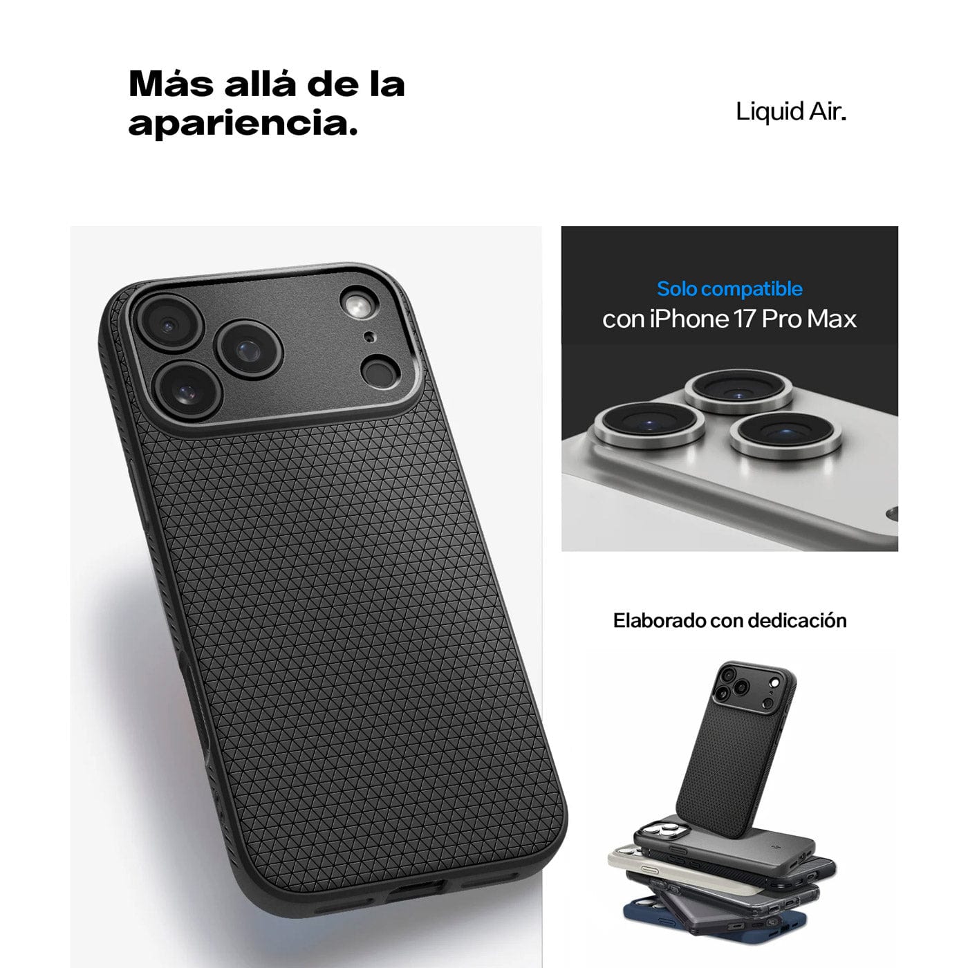 Case Spigen Liquid Air iPhone 17 Pro Max - Black