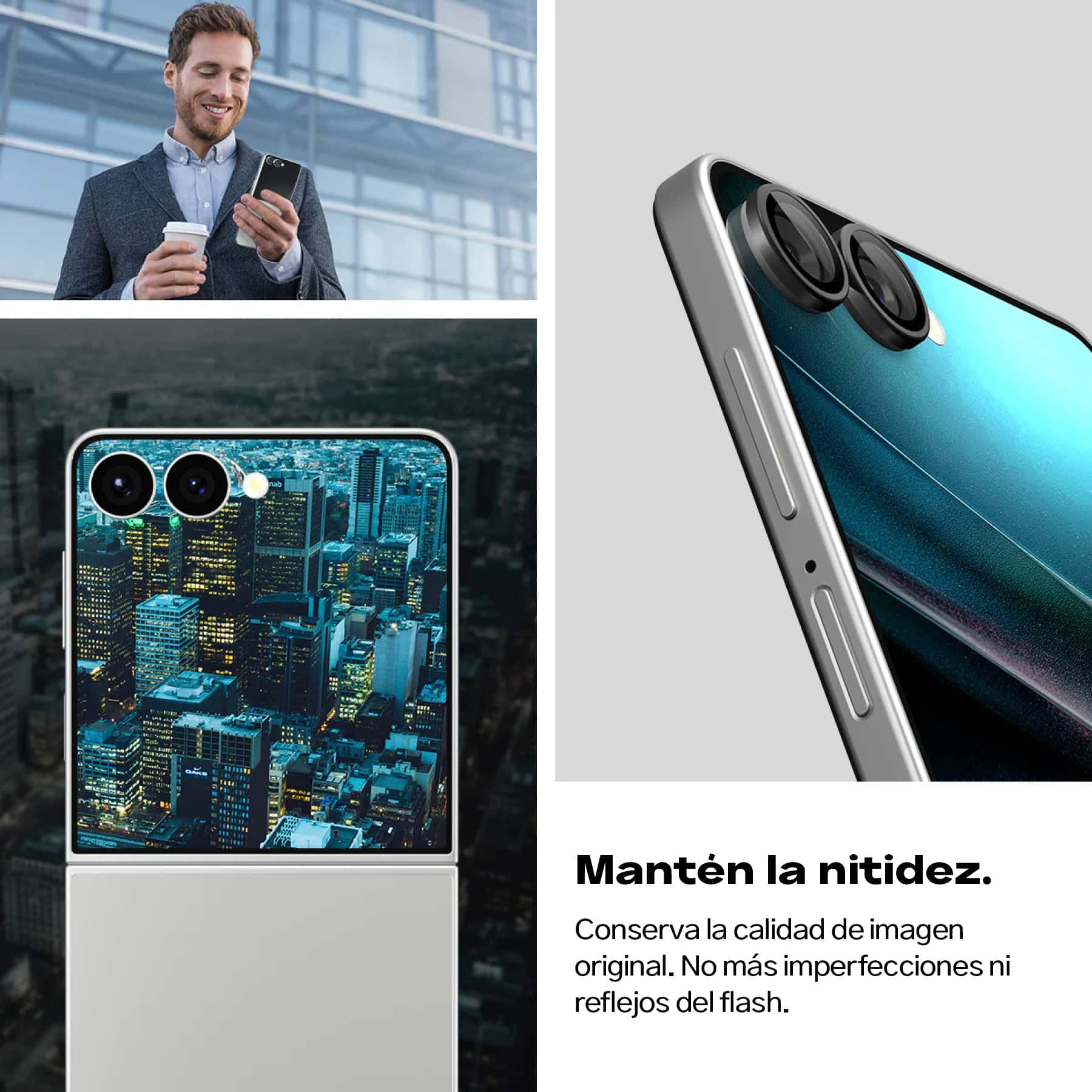 Protector de cámara Spigen Ez Fit Galaxy Z Flip 7 (2 Pack)