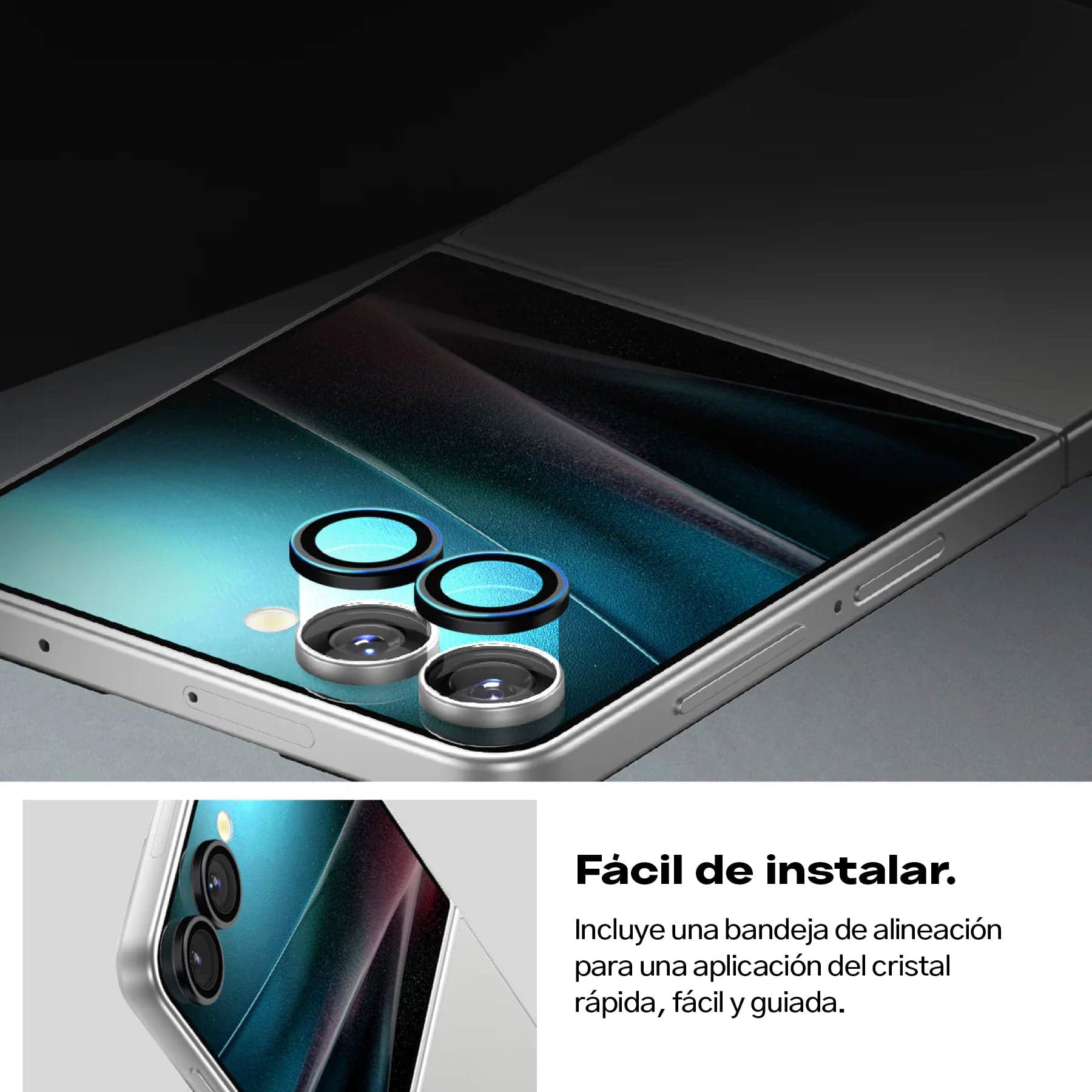 Protector de cámara Spigen Ez Fit Galaxy Z Flip 7 (2 Pack)