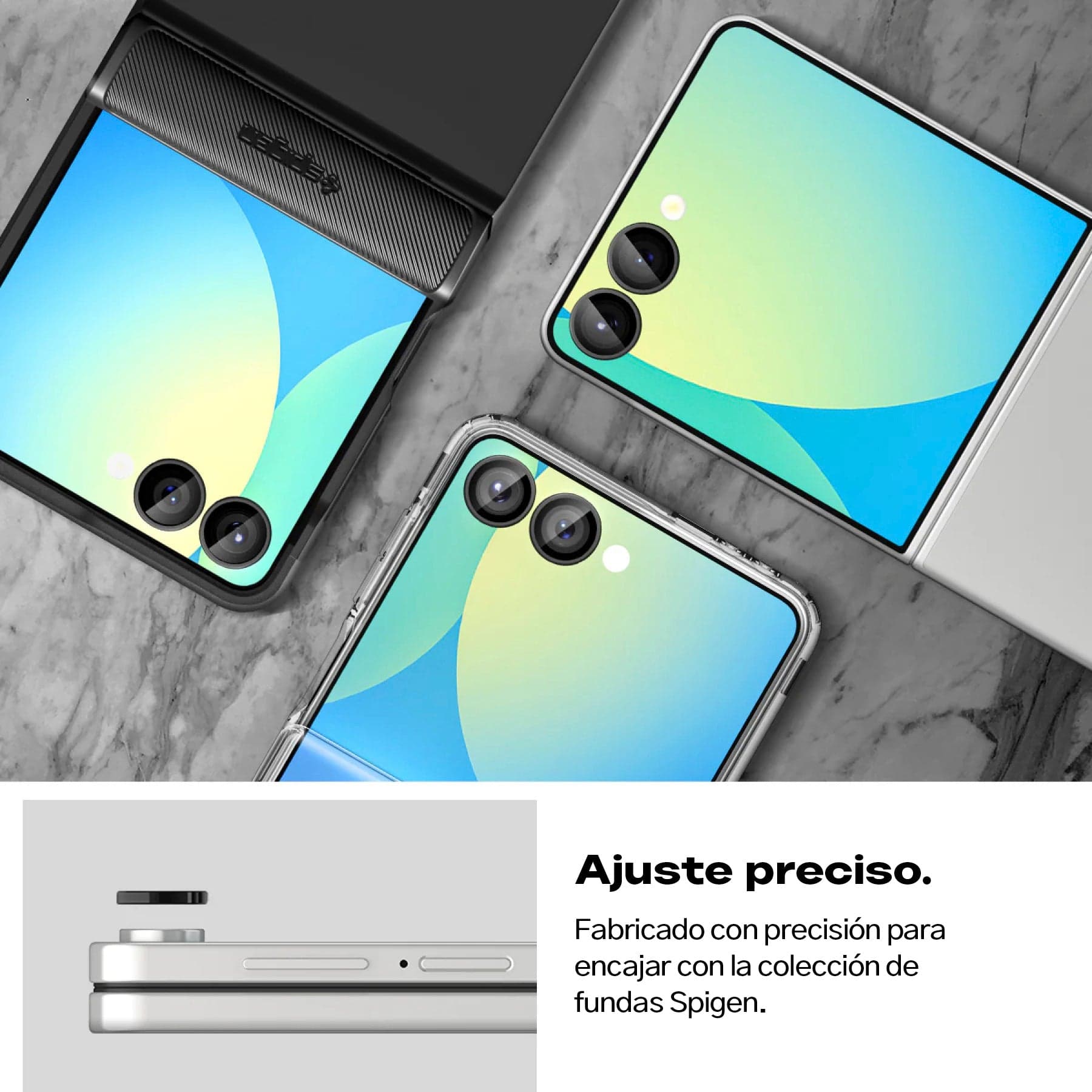 Protector de cámara Spigen Ez Fit Galaxy Z Flip 7 (2 Pack)