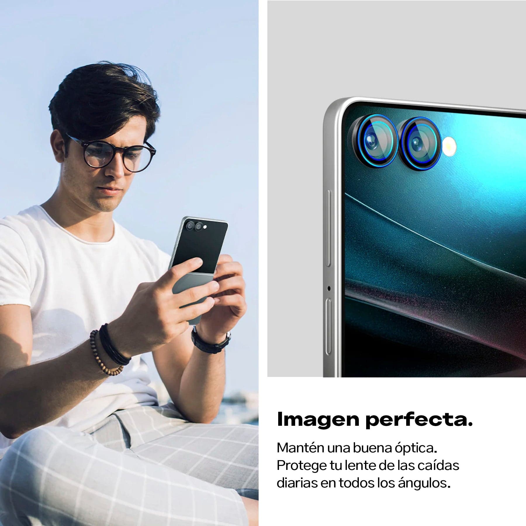 Protector de cámara Spigen Ez Fit Galaxy Z Flip 7 (2 Pack)