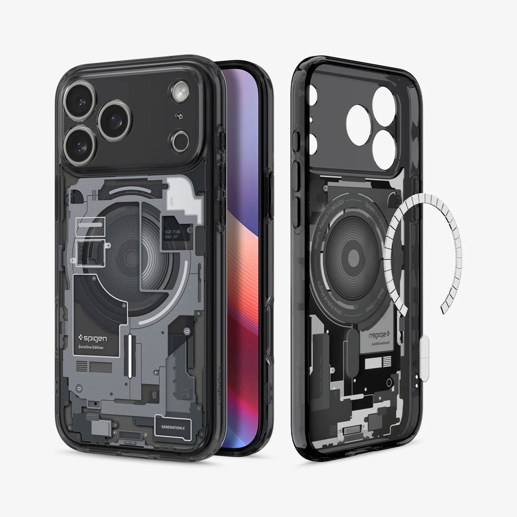 Case Spigen Ultra Hybrid Zero One Mag Fit iPhone 17 Pro (MagSafe) - Black