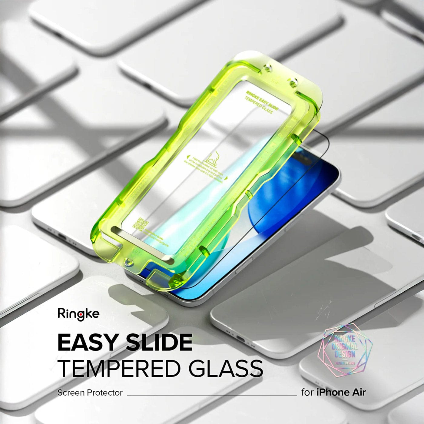 Protector de Pantalla Vidrio Ringke Easy Slide iPhone 17 Air (Instalador) 2 UND