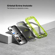 Protector de Pantalla Vidrio Ringke Easy Slide Anti-espía iPhone 17 (Instalador) 2 UND