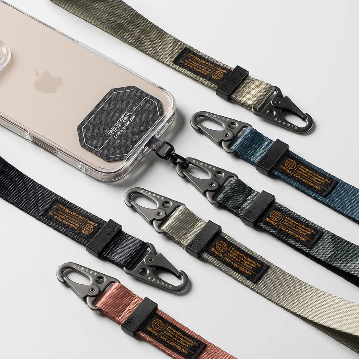 Ringke Holder Link & Tactical Webbing Hand Strap - Correa táctica